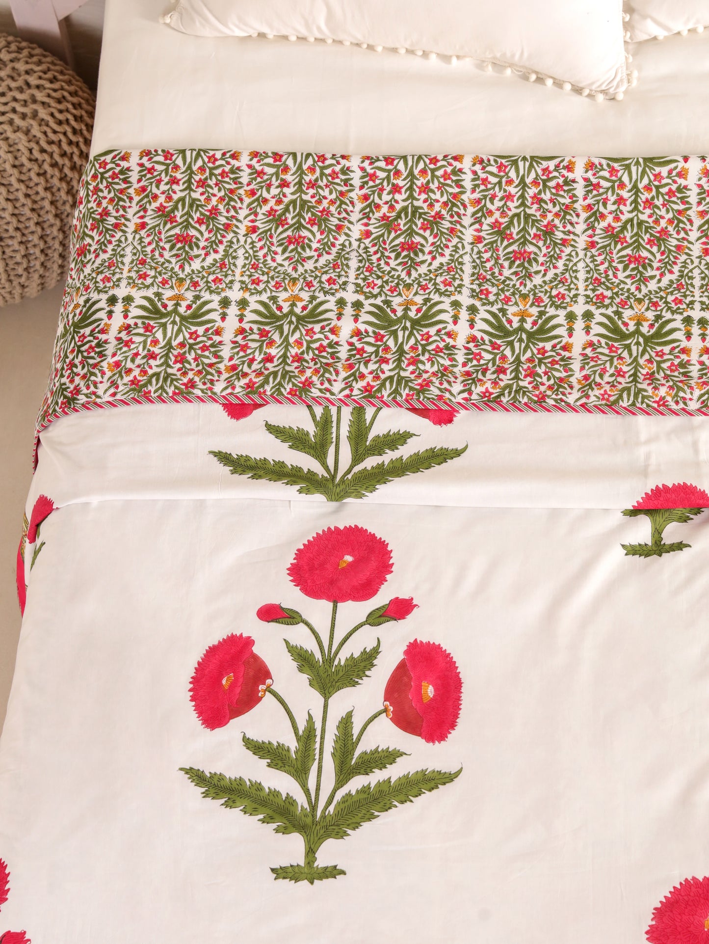 Premium Cotton Hand Block Print Reversible Dohar