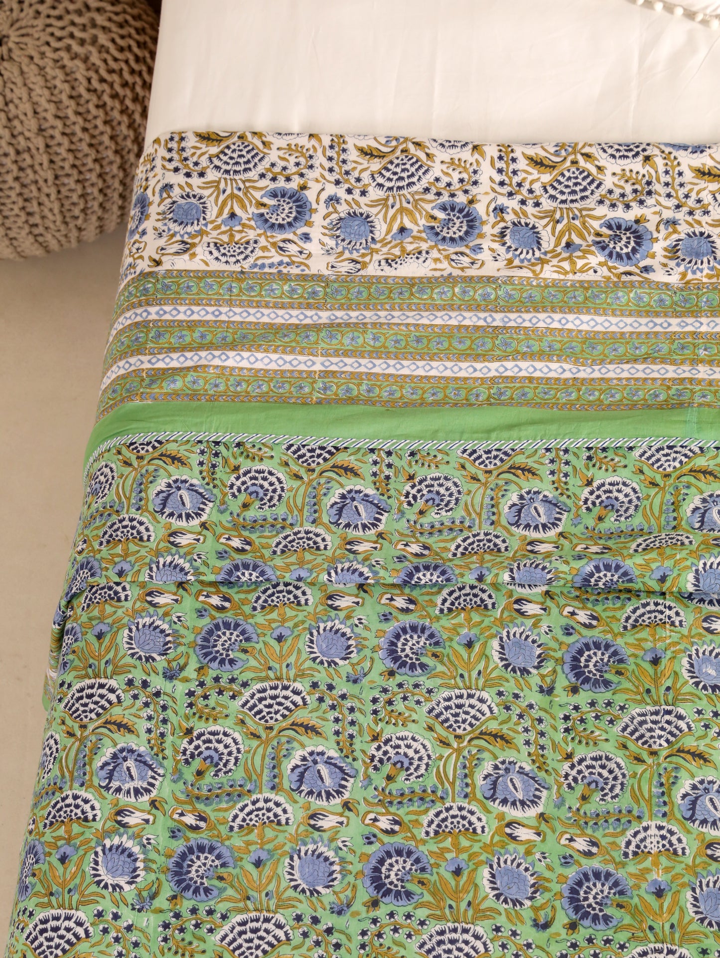 Premium Cotton Hand Block Print Reversible Dohar