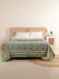 MINT MUGHAL MEHRAB HAND BLOCK PRINT REVERSIBLE COTTON DOHARS