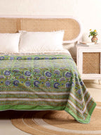MINT MUGHAL MEHRAB HAND BLOCK PRINT REVERSIBLE COTTON DOHARS