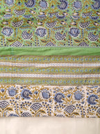 MINT MUGHAL MEHRAB HAND BLOCK PRINT REVERSIBLE COTTON DOHARS