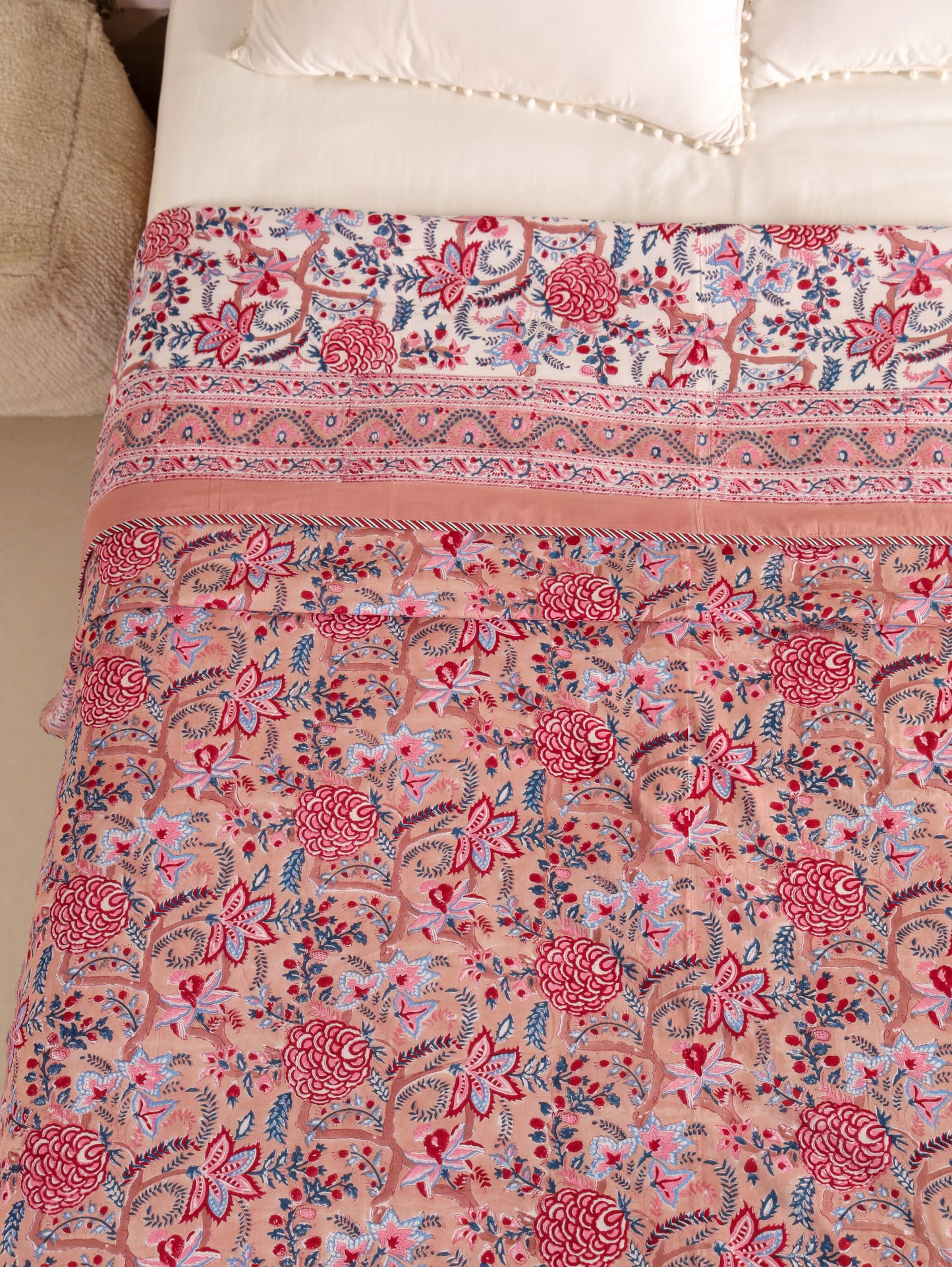 Premium Cotton Hand Block Print Reversible Dohar