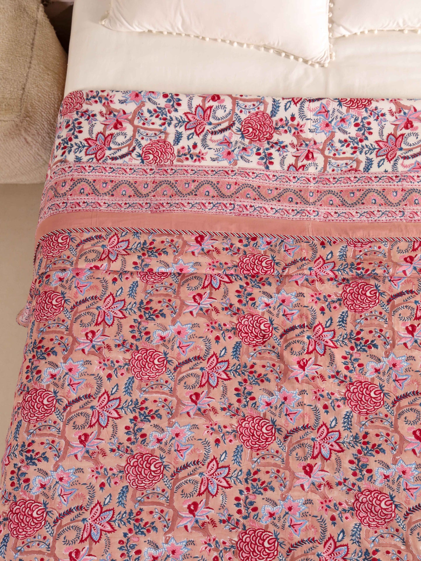 Premium Cotton Hand Block Print Reversible Dohar