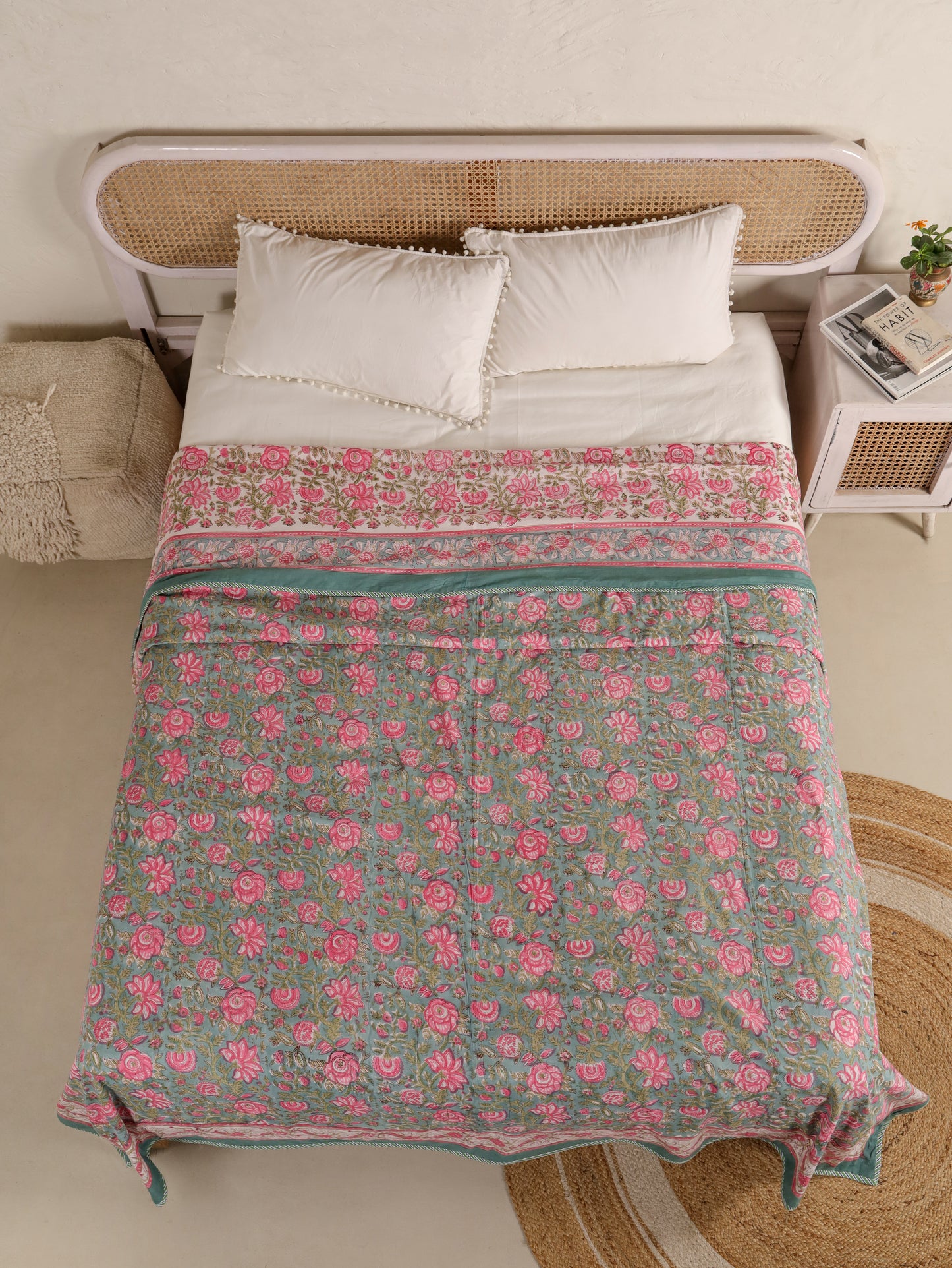 Premium Cotton Hand Block Print Reversible Dohar