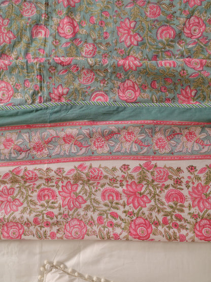 Premium Cotton Hand Block Print Reversible Dohar