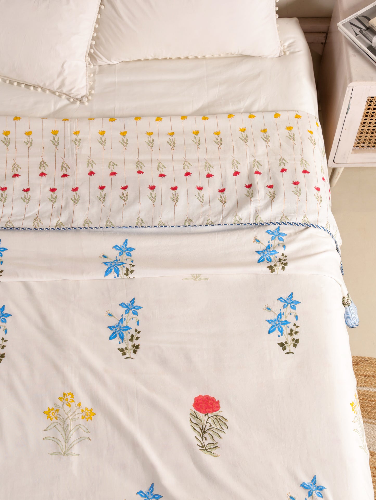 Premium Cotton Hand Block Print Reversible Dohar