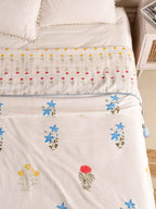 MULTI SPRING BLOOM HAND BLOCK PRINT REVERSIBLE COTTON DOHARS