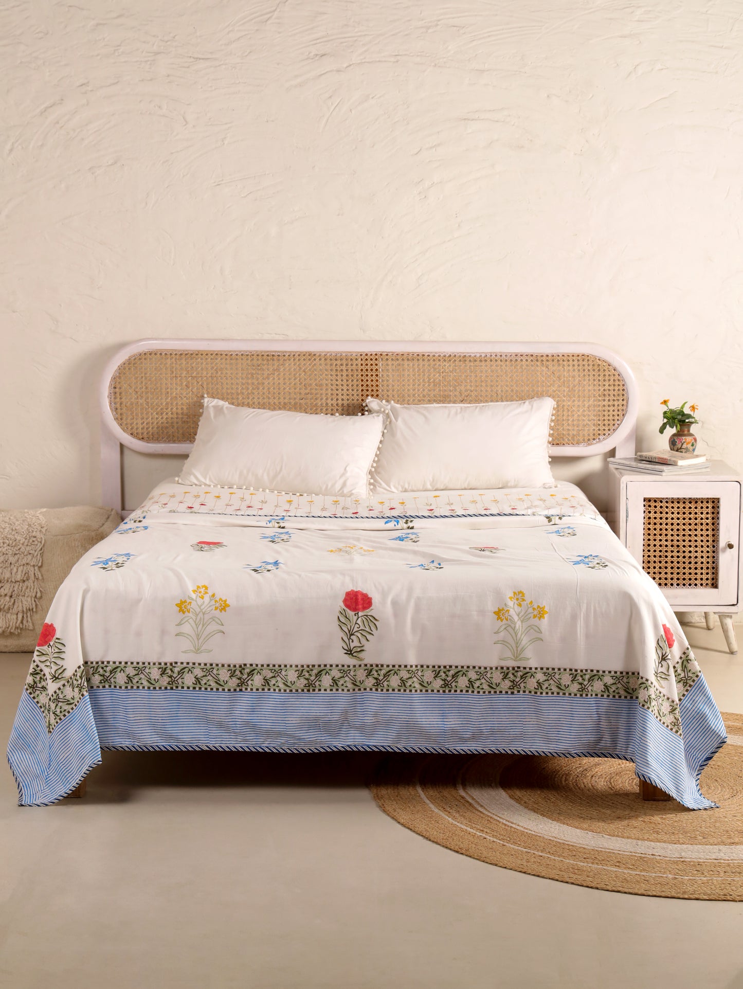 Premium Cotton Hand Block Print Reversible Dohar