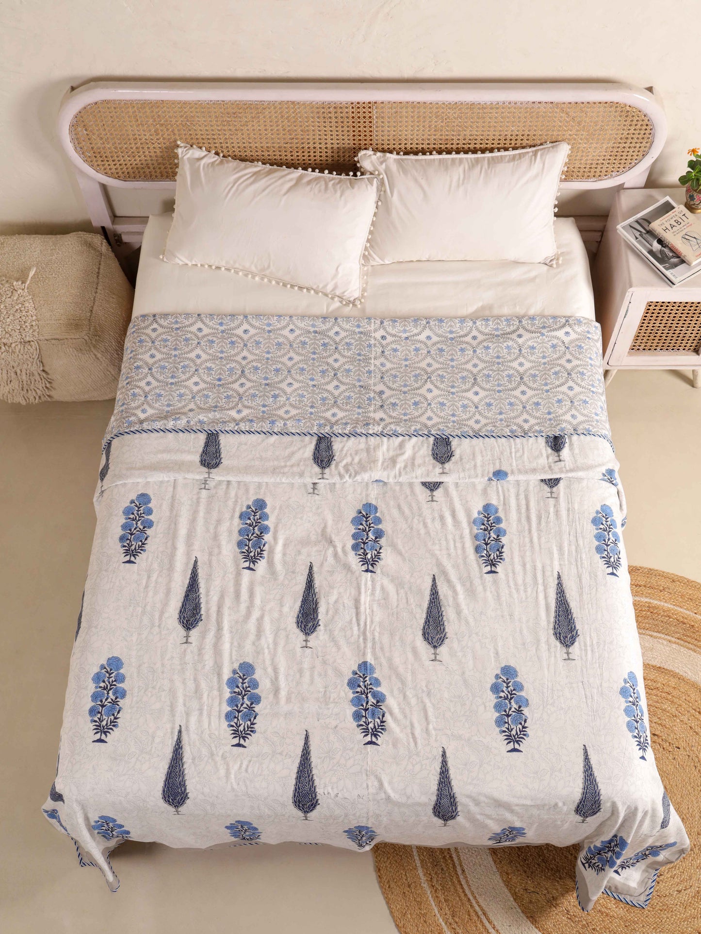 Premium Cotton Hand Block Print Reversible Dohar