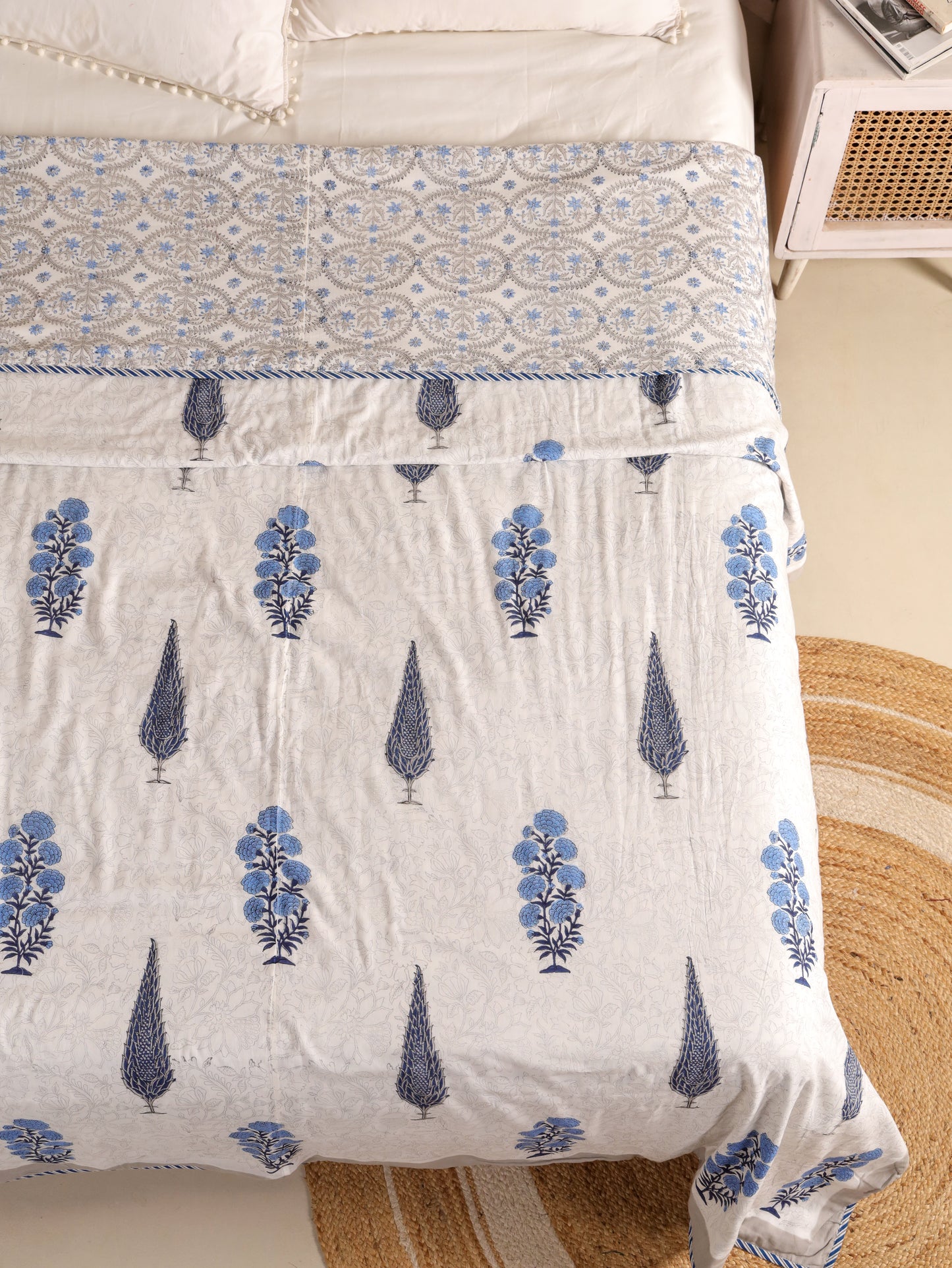 Premium Cotton Hand Block Print Reversible Dohar