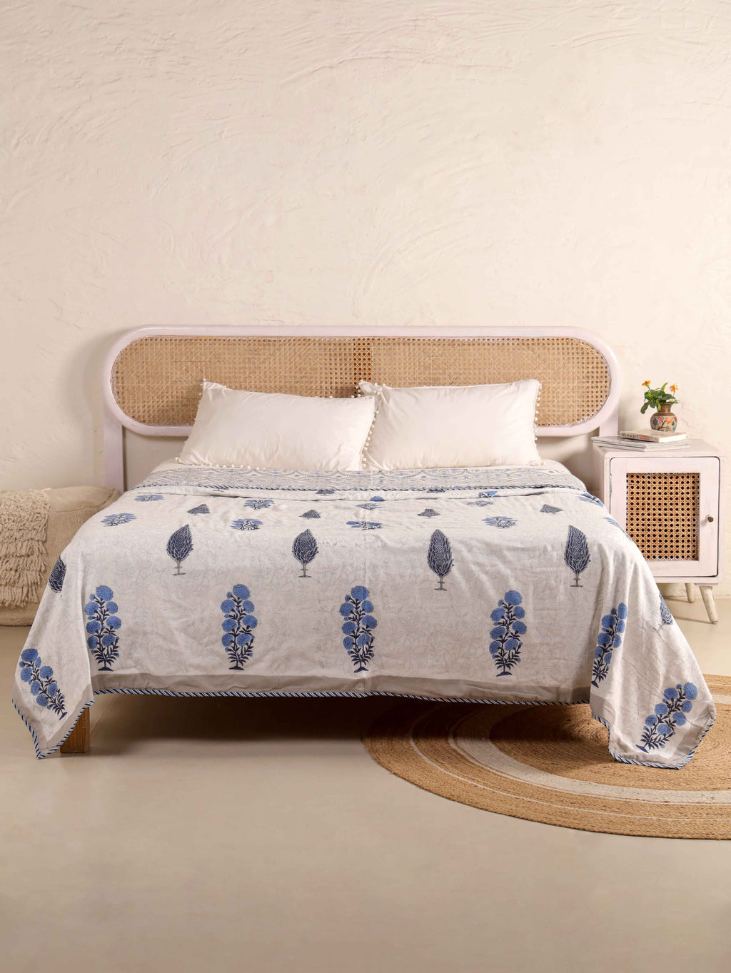 MUGHAL CYPRESS HERITAGE HAND BLOCK PRINT REVERSIBLE COTTON DOHARS