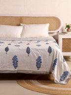 MUGHAL CYPRESS HERITAGE HAND BLOCK PRINT REVERSIBLE COTTON DOHARS