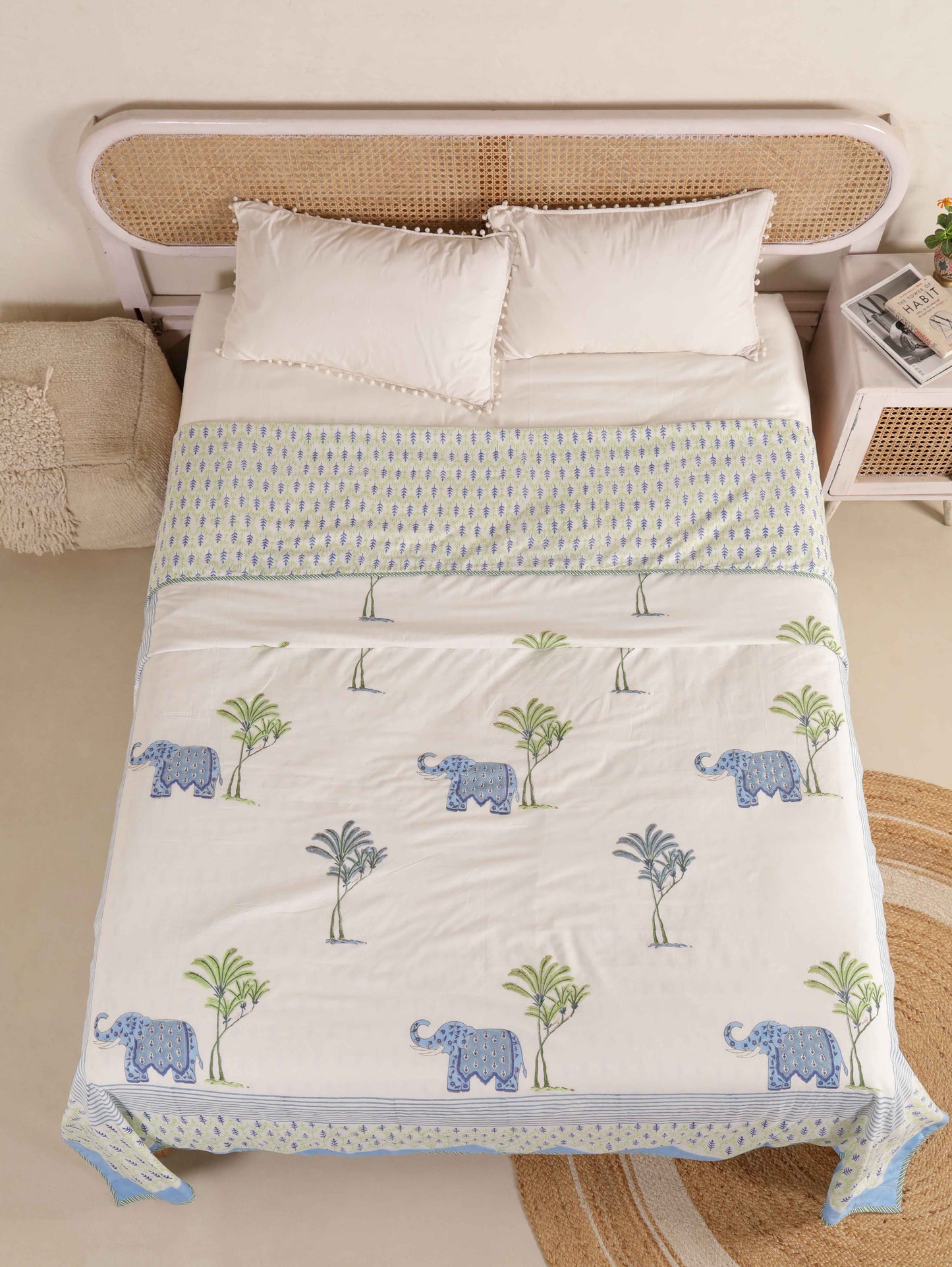 Premium Cotton Hand Block Print Reversible Dohar