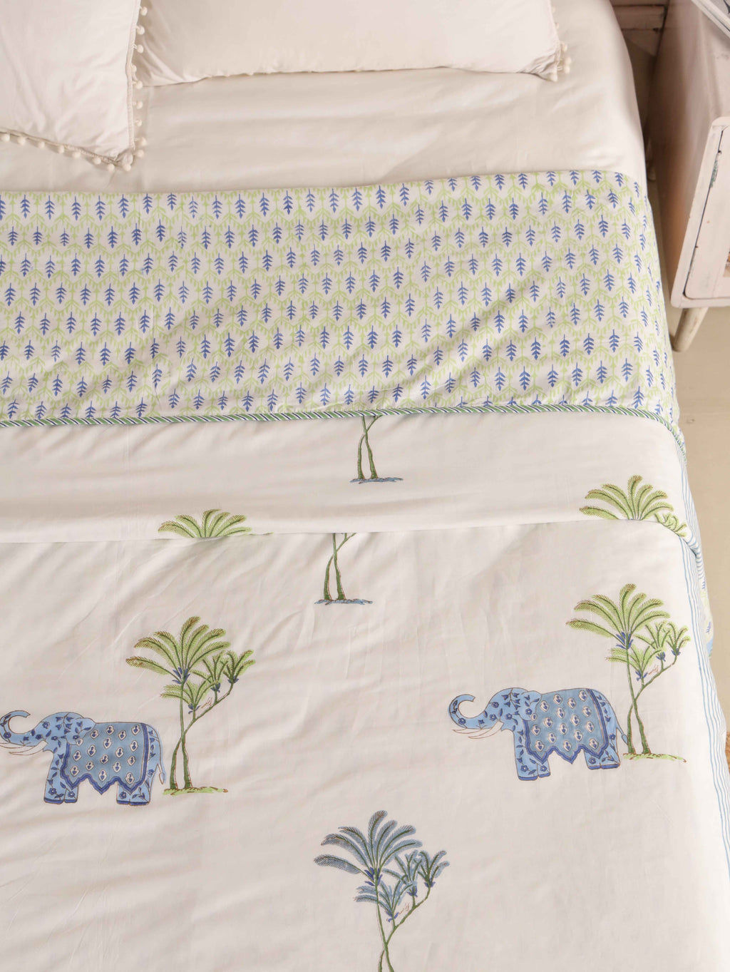 HATHI BAGH HAND BLOCK HAND BLOCK PRINT REVERSIBLE COTTON DOHARS