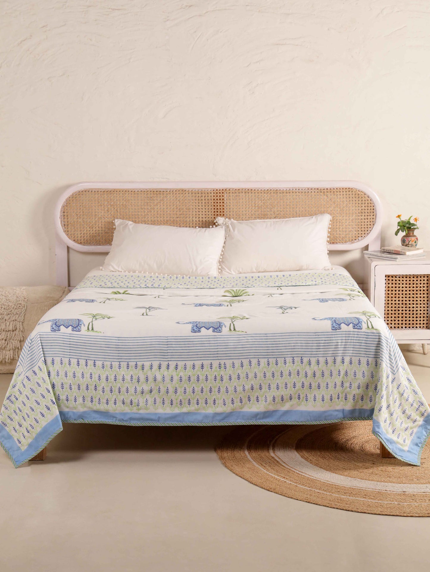 Premium Cotton Hand Block Print Reversible Dohar