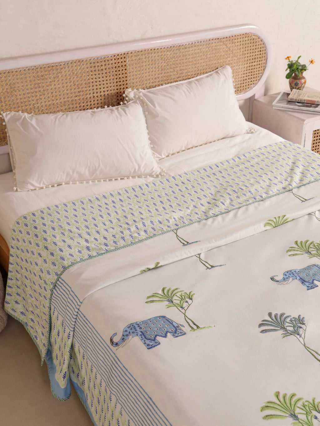 HATHI BAGH HAND BLOCK HAND BLOCK PRINT REVERSIBLE COTTON DOHARS
