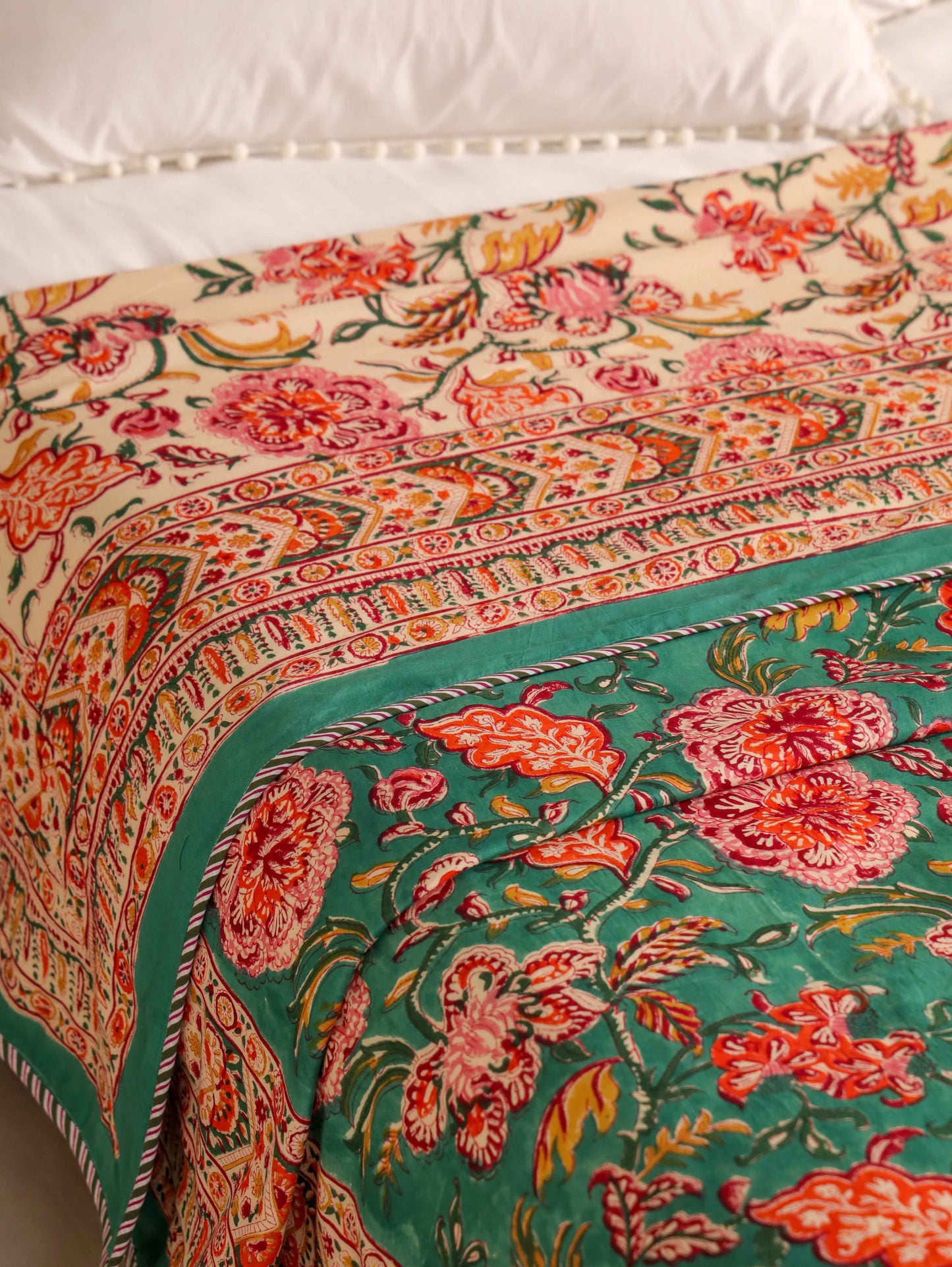 Premium Cotton Hand Block Print Reversible Dohar