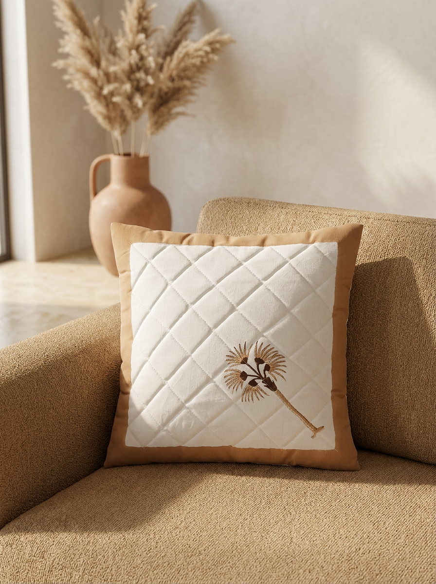 Quilted Cushion Cover - Set Of 2