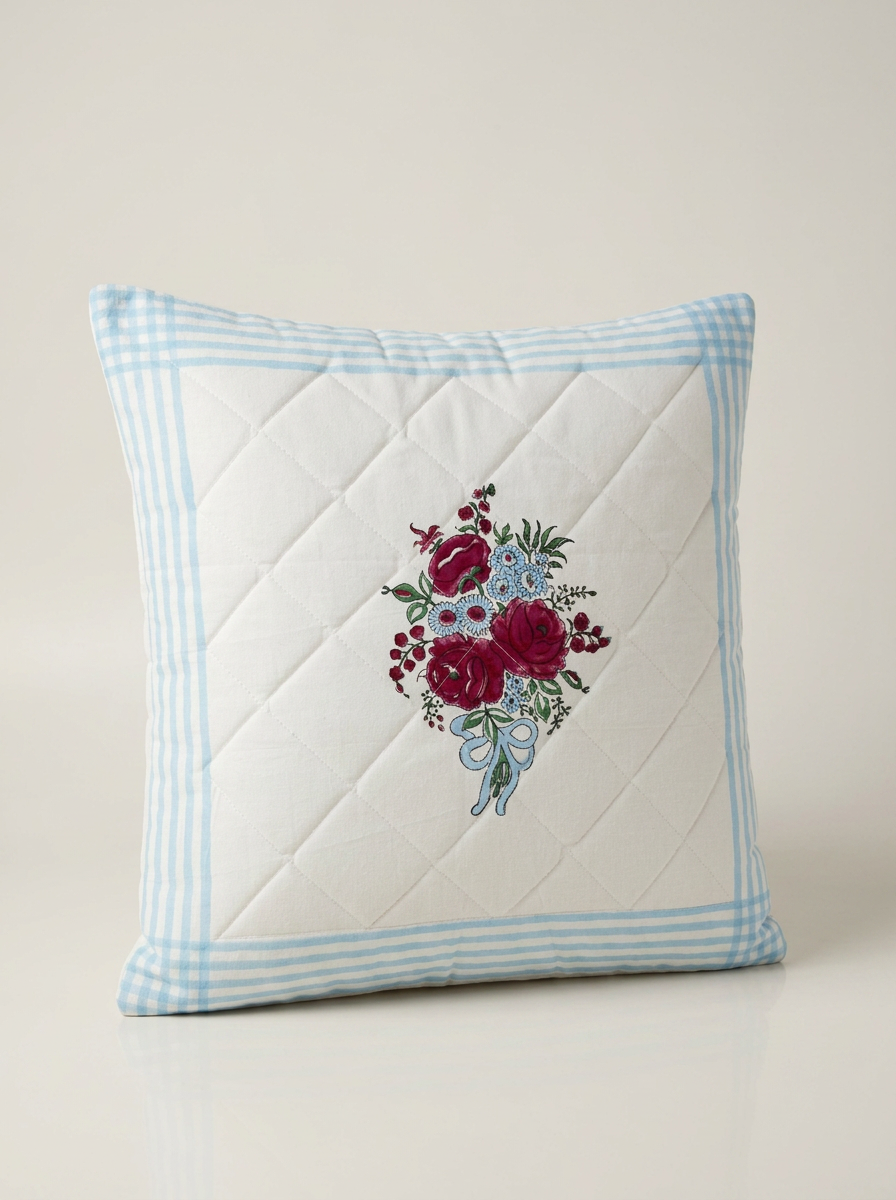 Quilted Cushion Cover - Set Of 2