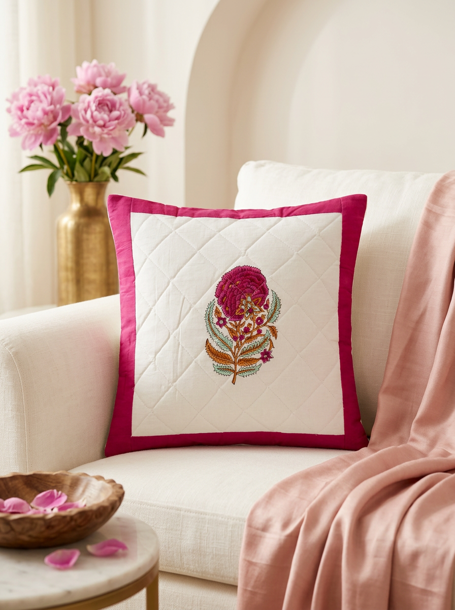 Quilted Cushion Cover - Set Of 2