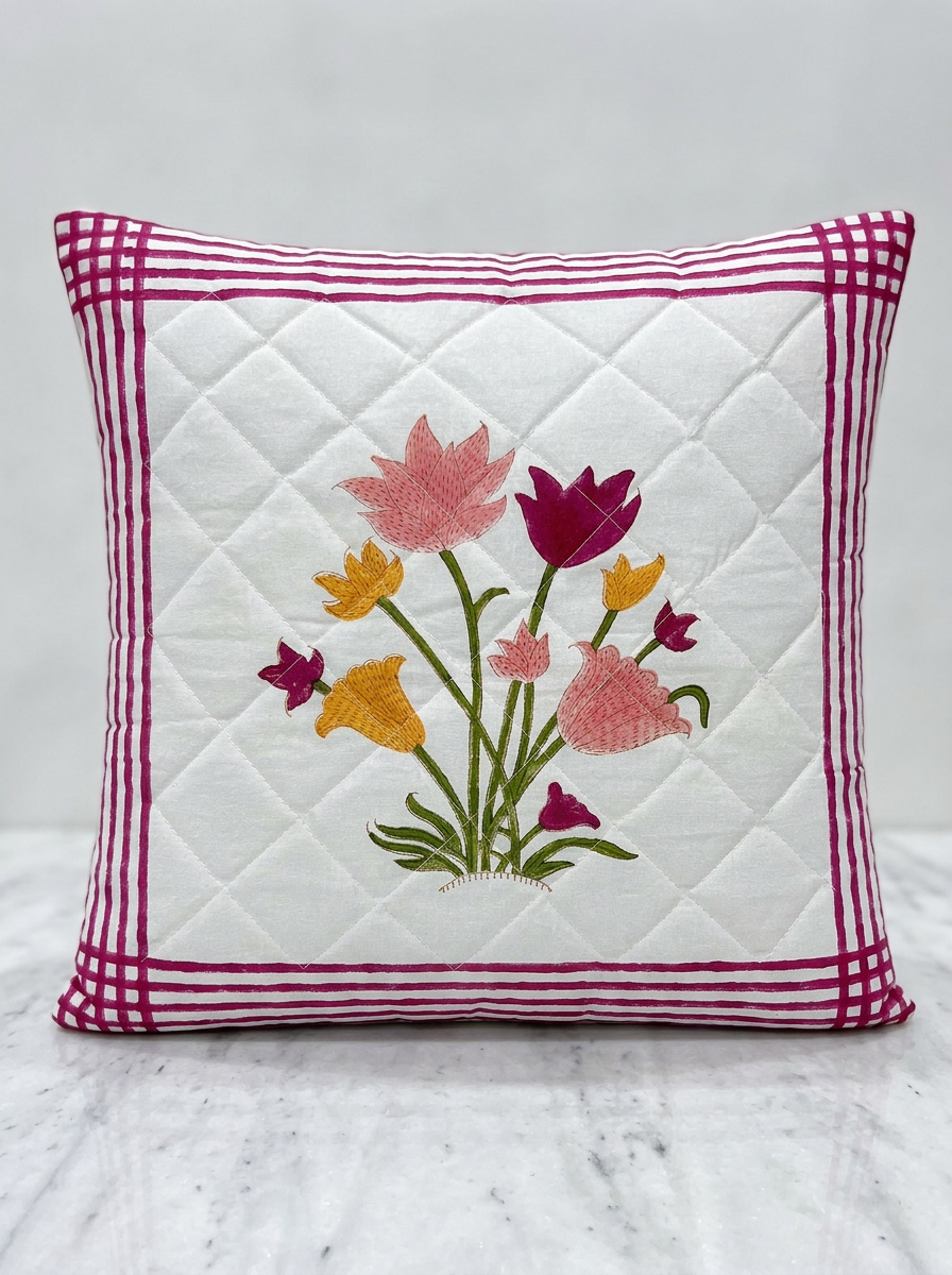 Quilted Cushion Cover - Set Of 2