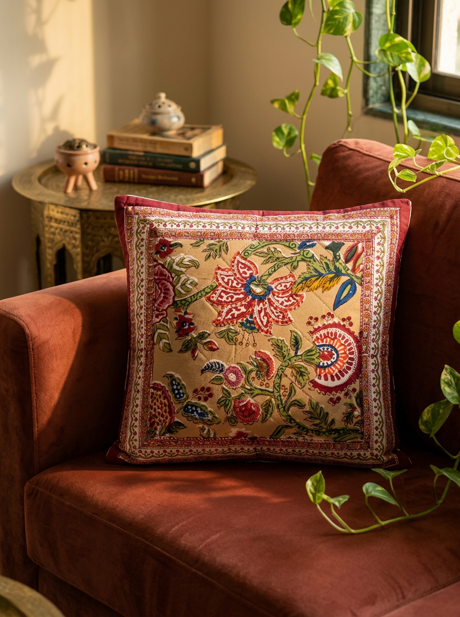 Quilted Cushion Cover - Set Of 2