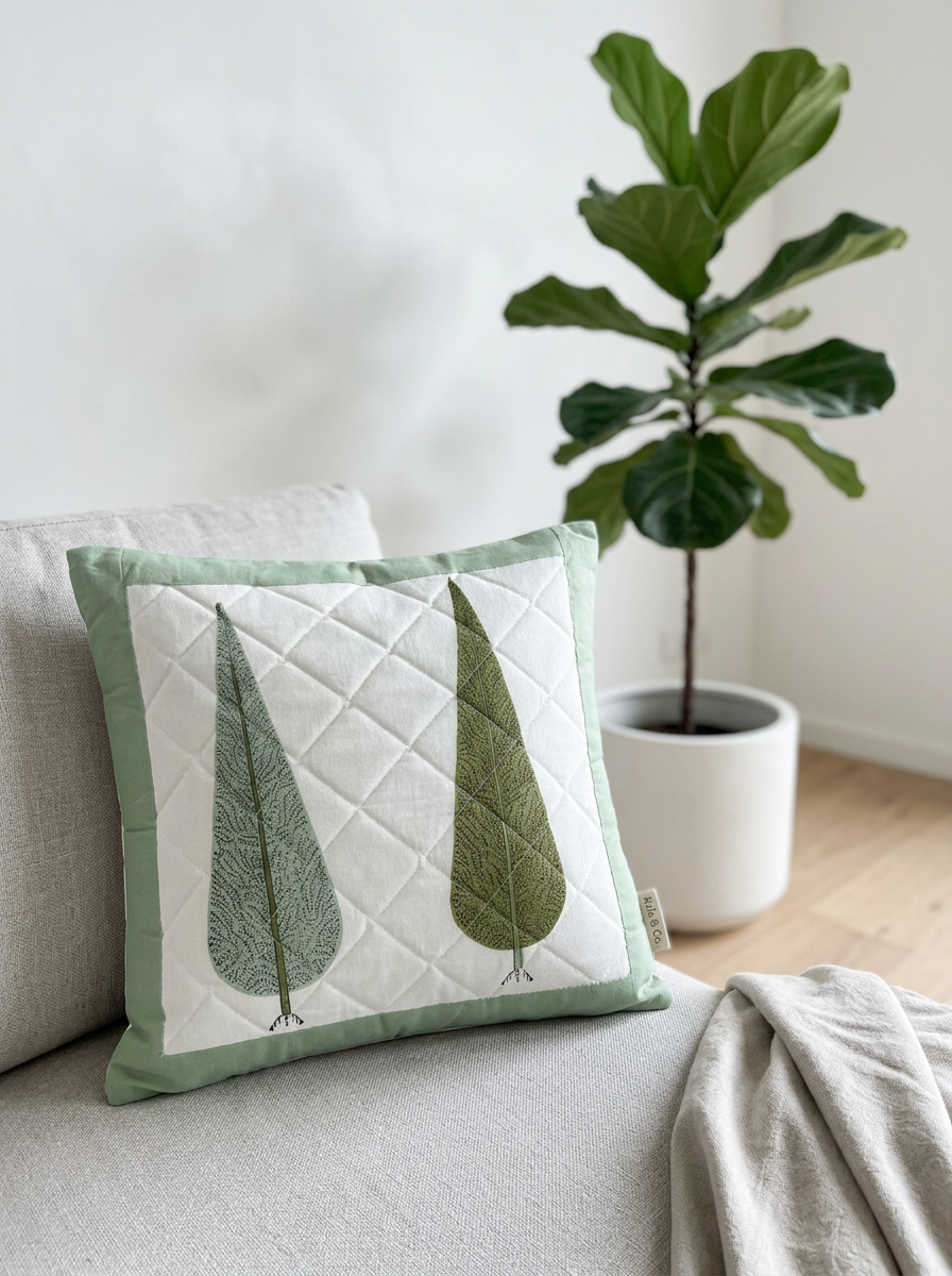 Quilted Cushion Cover - Set Of 2