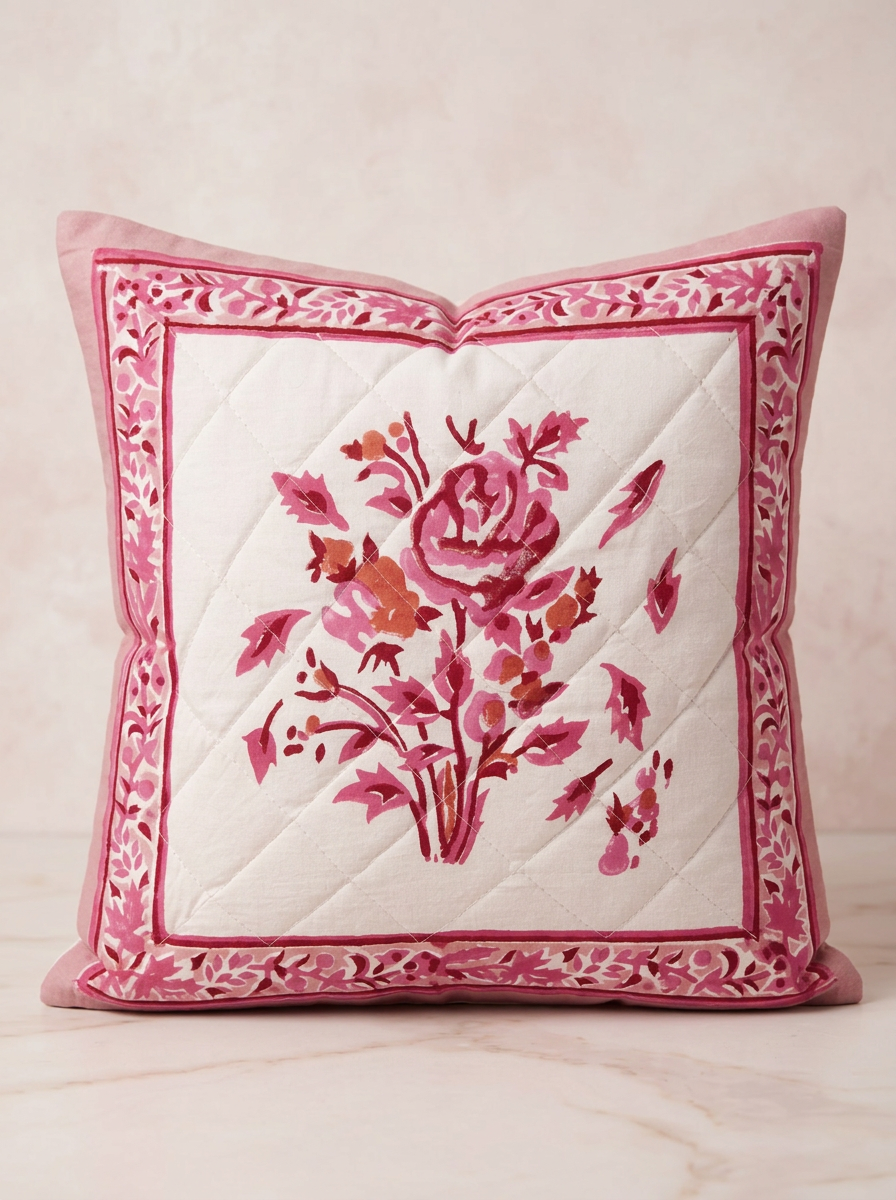 Quilted Cushion Cover - Set Of 2