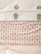 IMPERIAL MUGAL MOTIF HAND BLOCK PRINT REVERSIBLE COTTON DOHARS