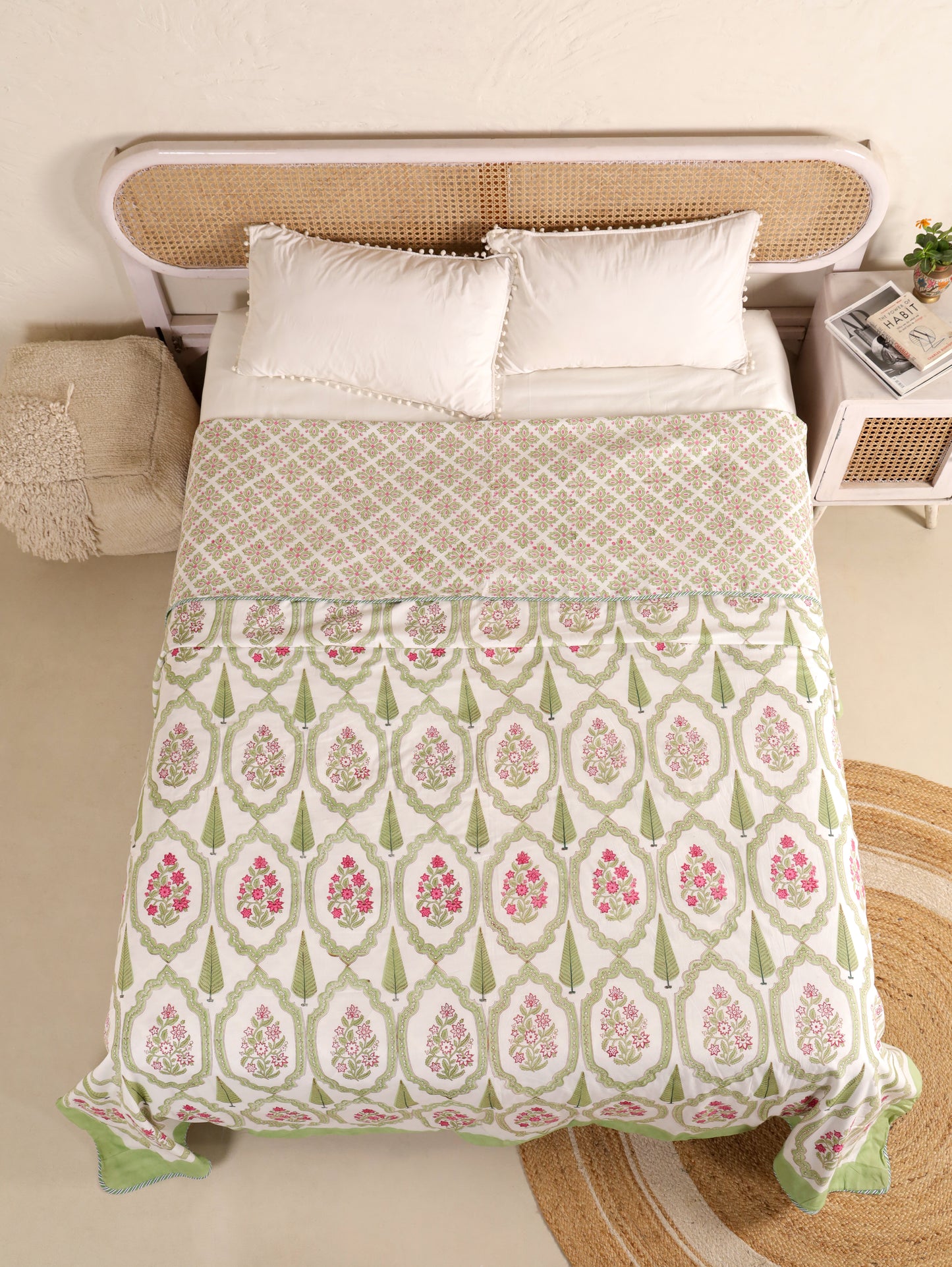 Premium Cotton Hand Block Print Reversible Dohar