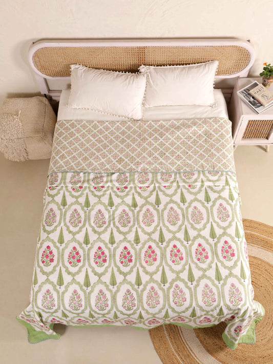 Premium Cotton Hand Block Print Reversible Dohar