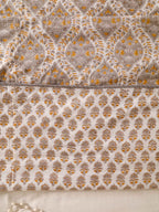 DESERT GOLD HAND BLOCK PRINT REVERSIBLE COTTON DOHARS