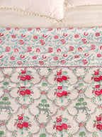 THE ROYAL LEOPARD PRINT HAND BLOCK PRINT REVERSIBLE COTTON DOHARS