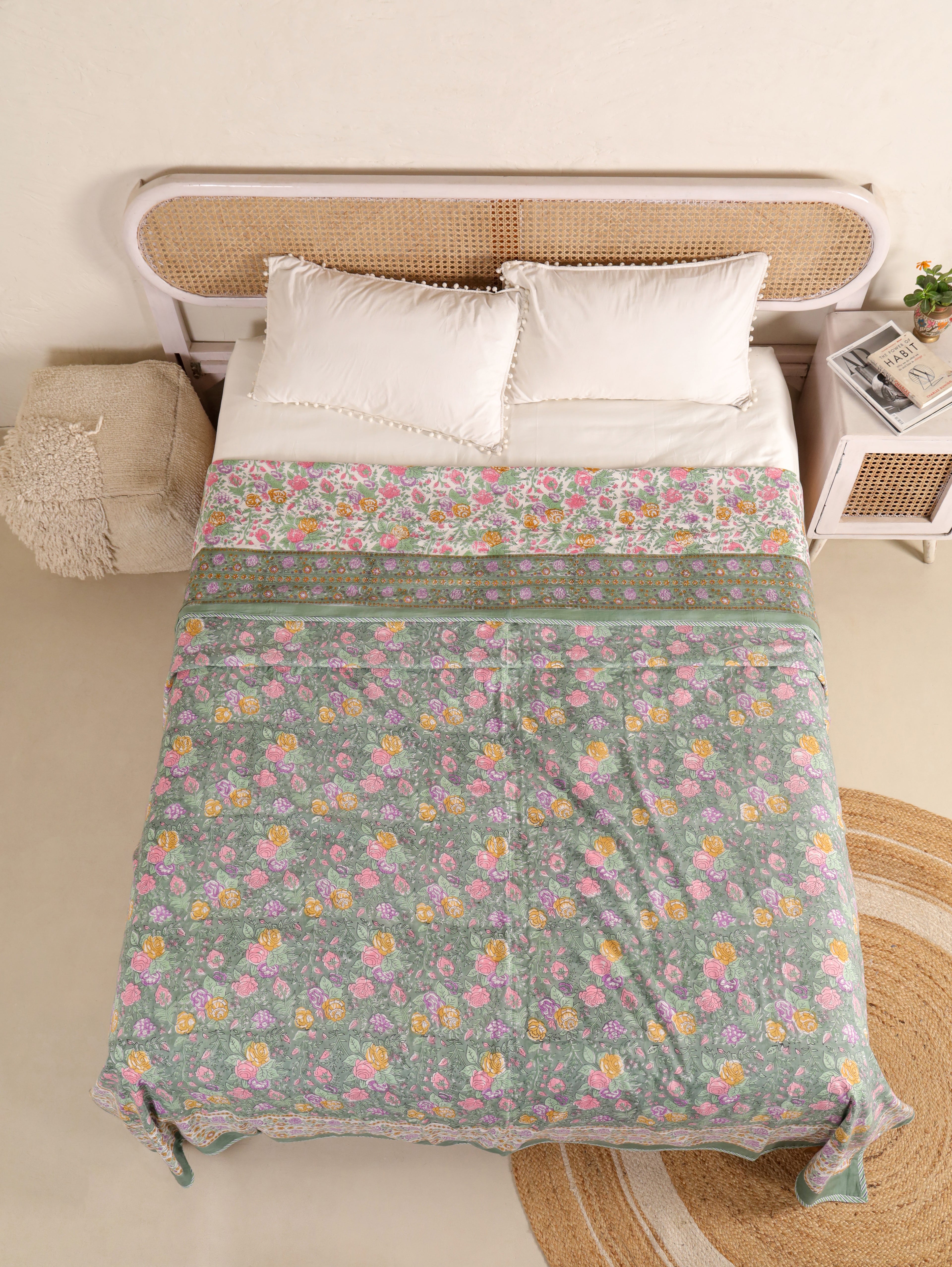 Premium Cotton Hand Block Print Reversible Dohar