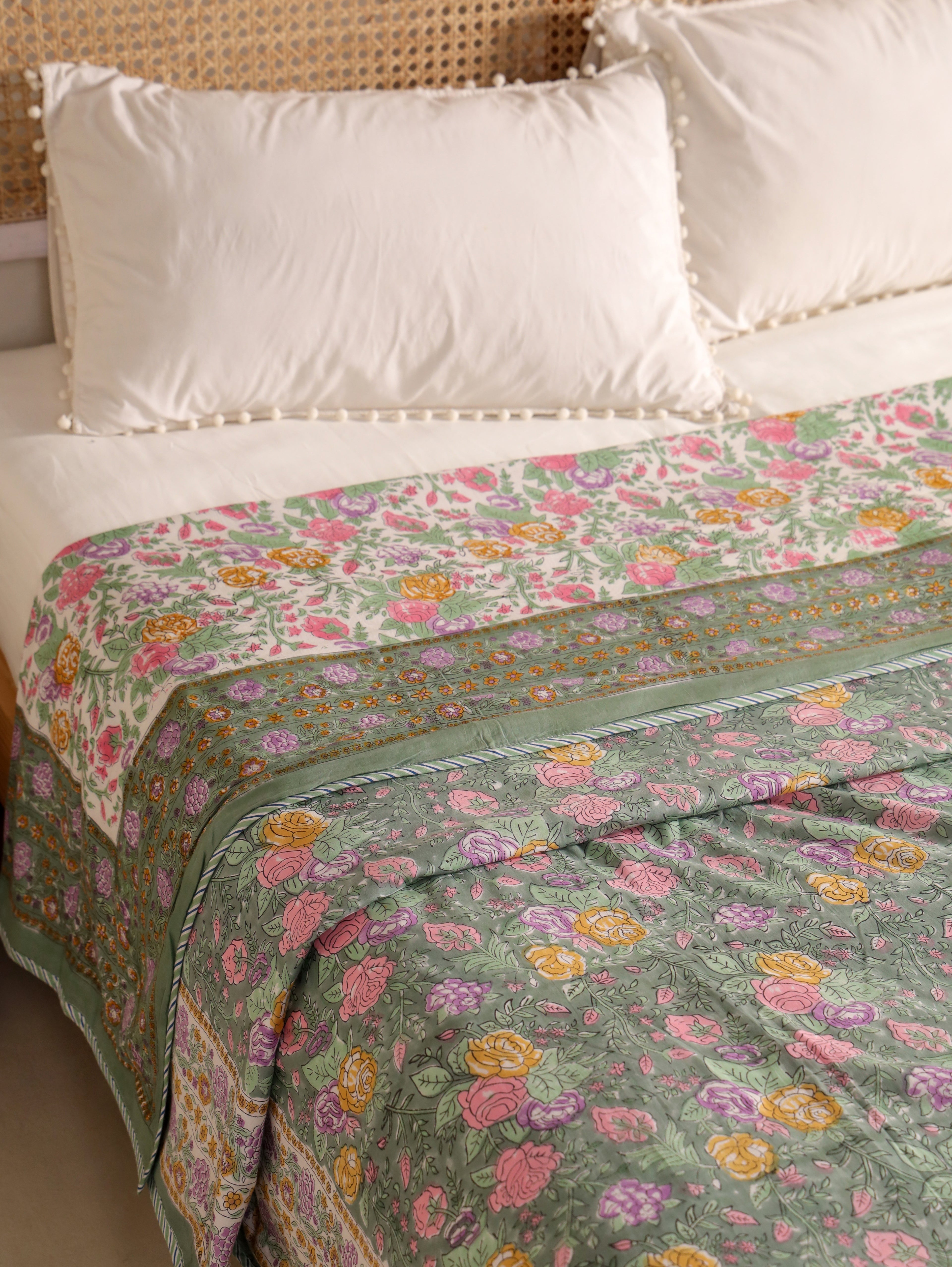 Premium Cotton Hand Block Print Reversible Dohar