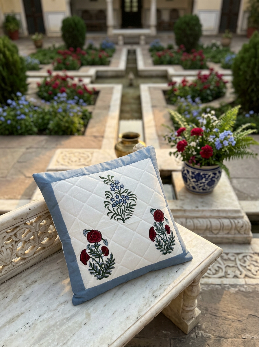 Quilted Cushion Cover - Set Of 2