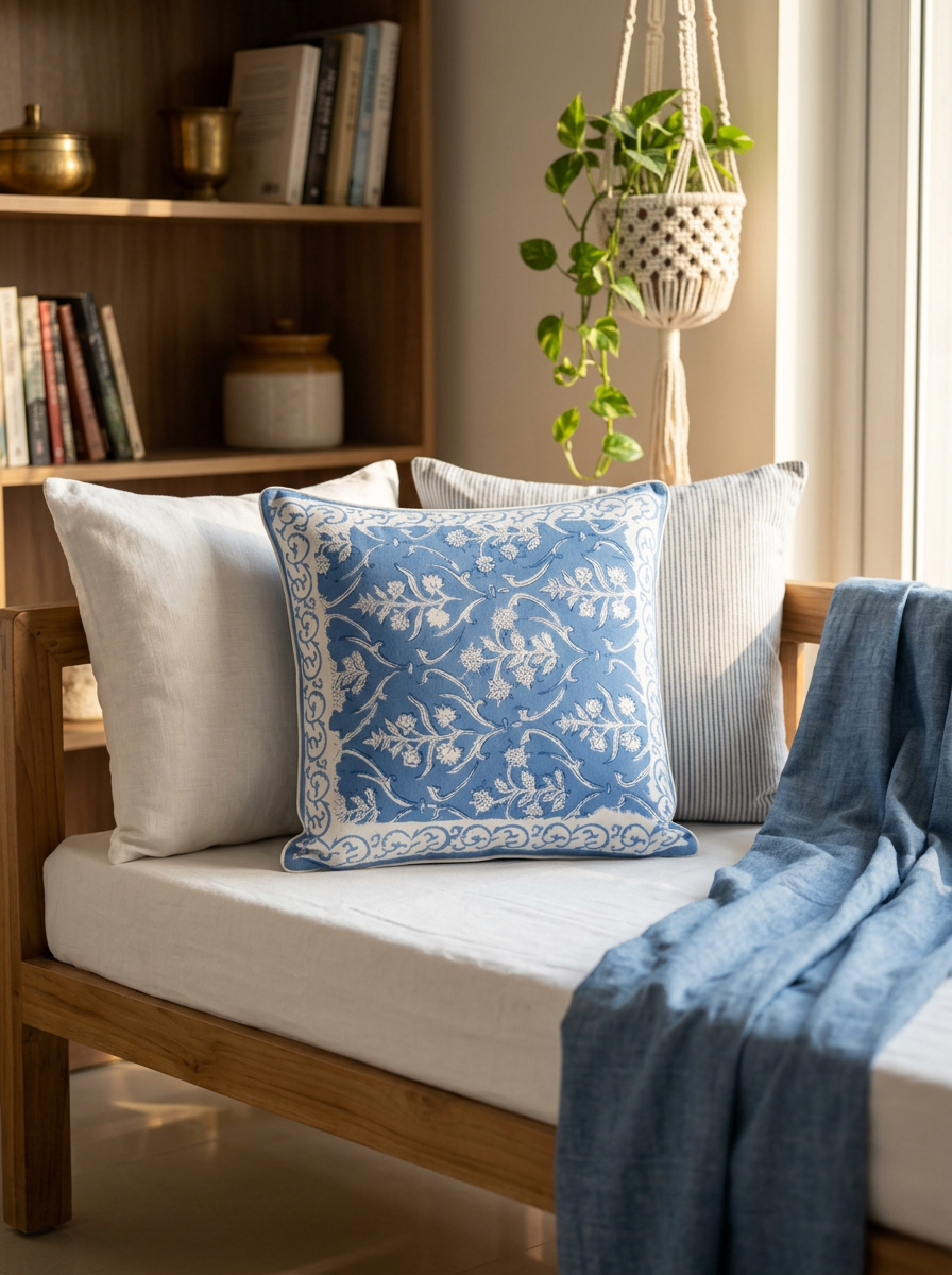 Quilted Cushion Cover - Set Of 2