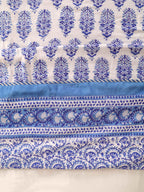 CLASSIC JAIPURI INDIGO HAND BLOCK PRINT REVERSIBLE COTTON DOHARS