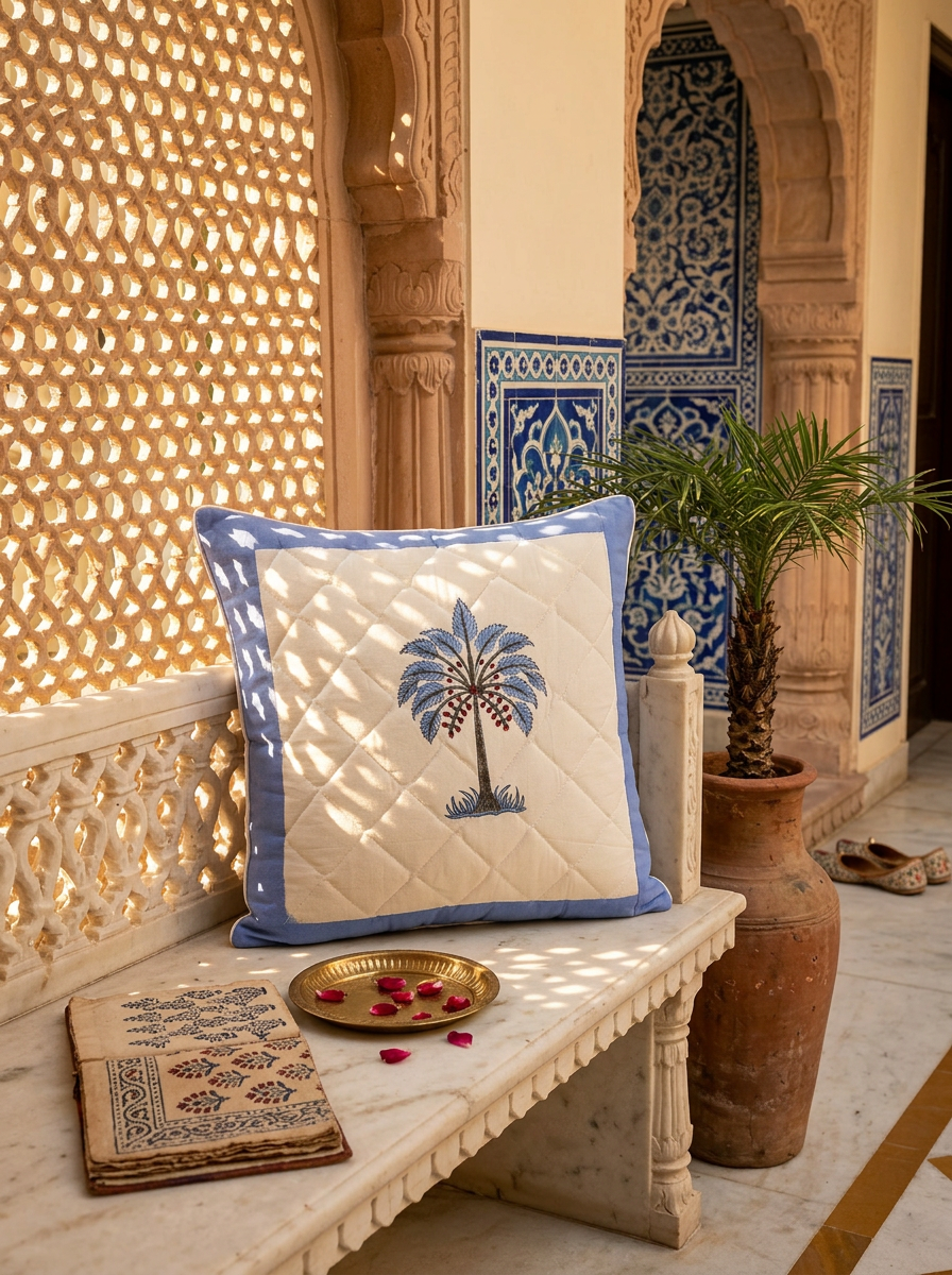 Quilted Cushion Cover - Set Of 2