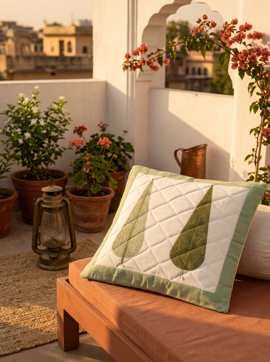 Quilted Cushion Cover - Set Of 2