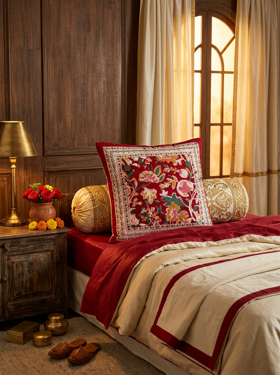 Quilted Cushion Cover - Set Of 2
