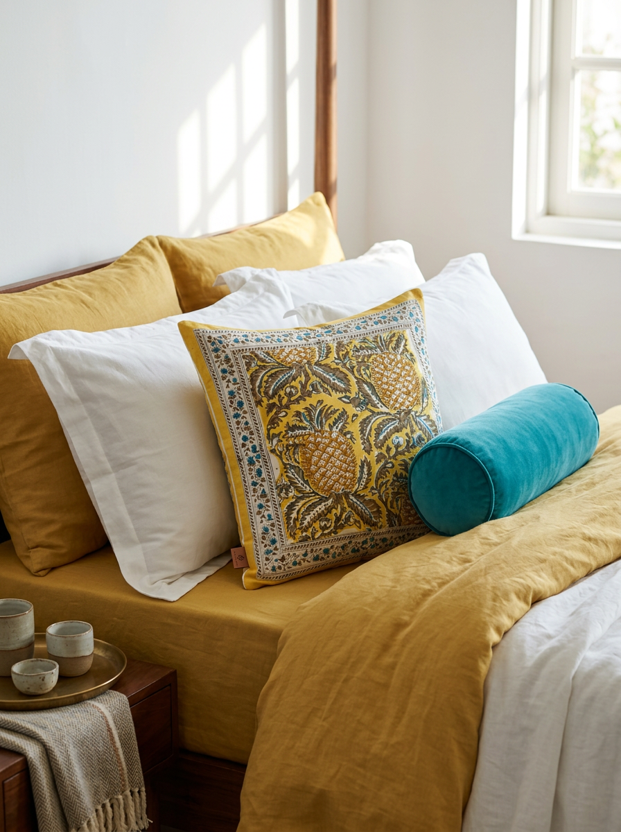 Quilted Cushion Cover - Set Of 2
