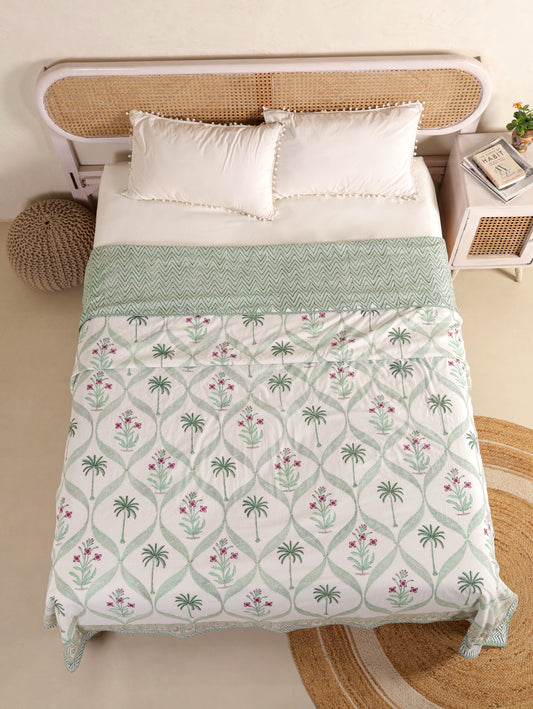 Premium Cotton Hand Block Print Reversible Dohar