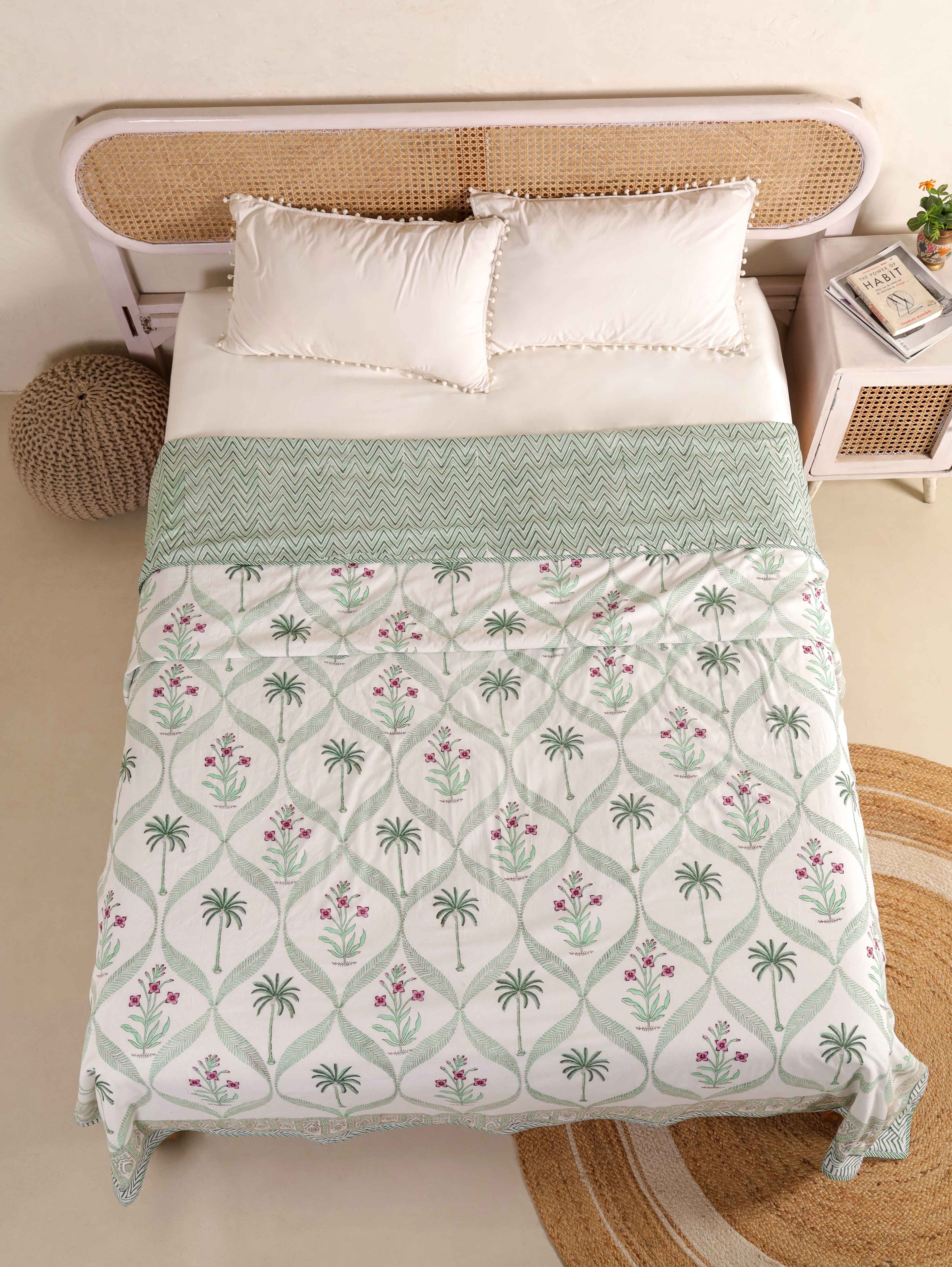 Premium Cotton Hand Block Print Reversible Dohar