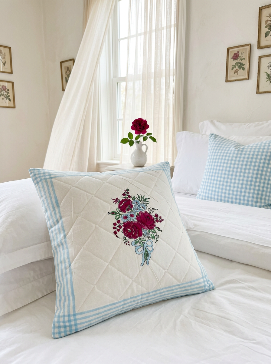 Quilted Cushion Cover - Set Of 2