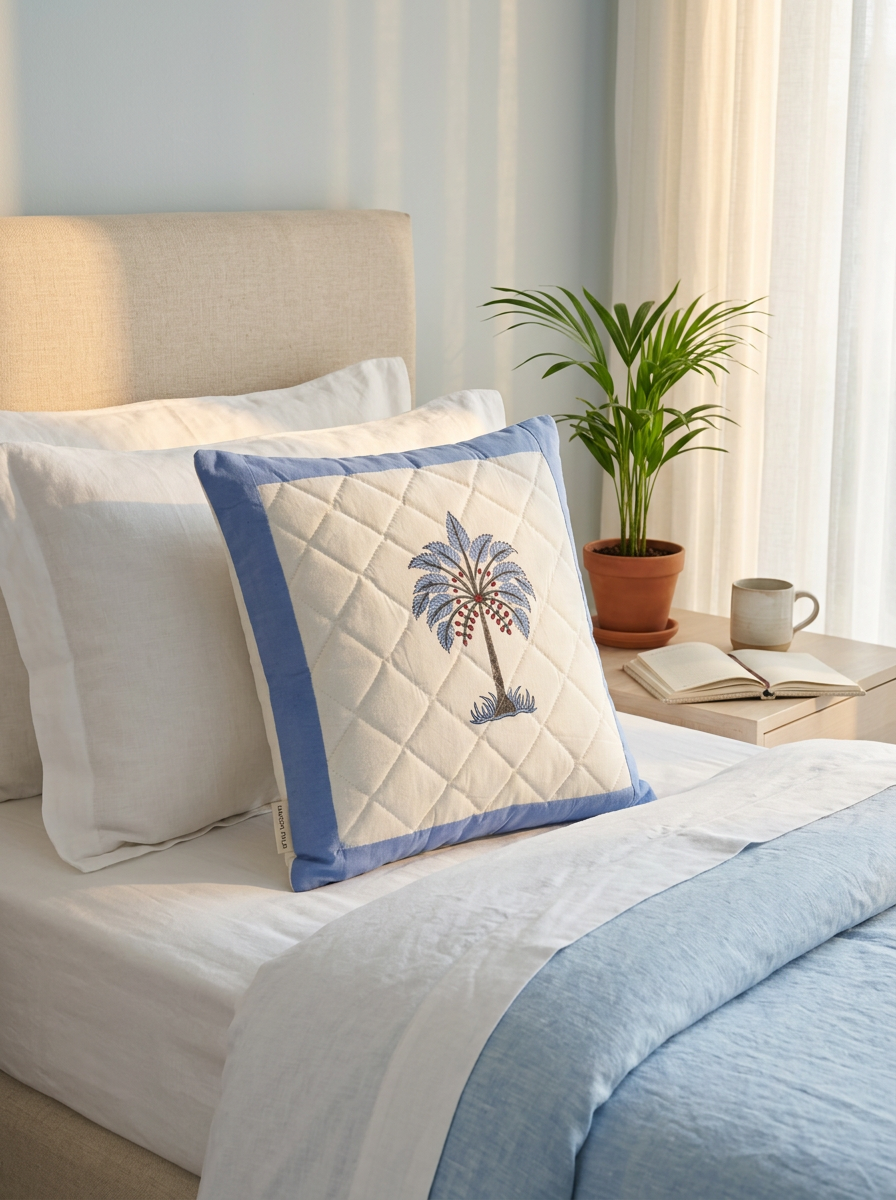 Quilted Cushion Cover - Set Of 2