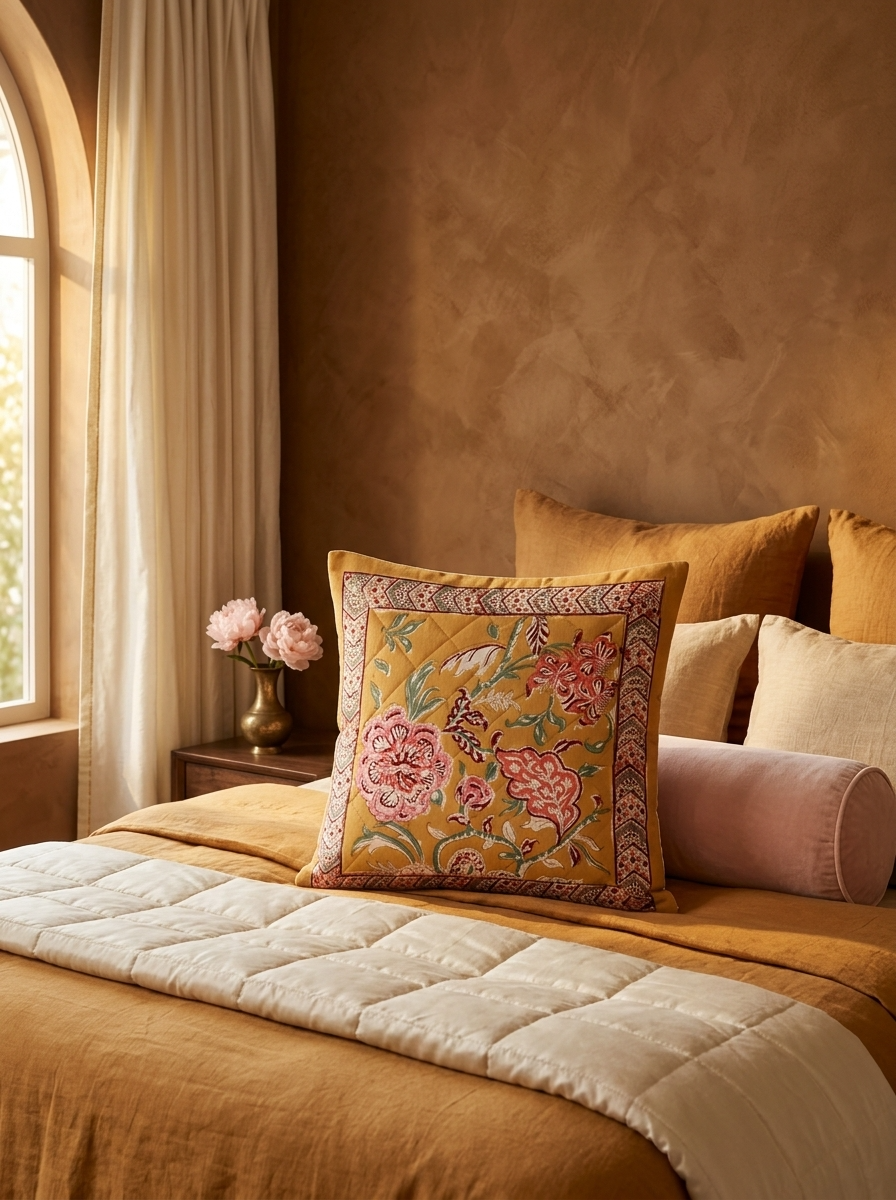 Quilted Cushion Cover - Set Of 2