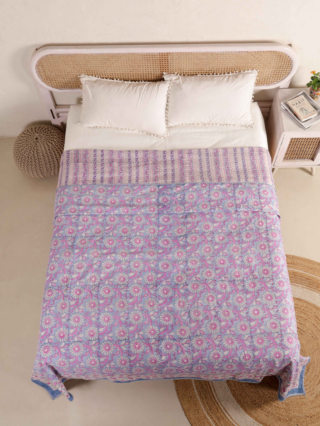 Premium Cotton Hand Block Print Reversible Dohar