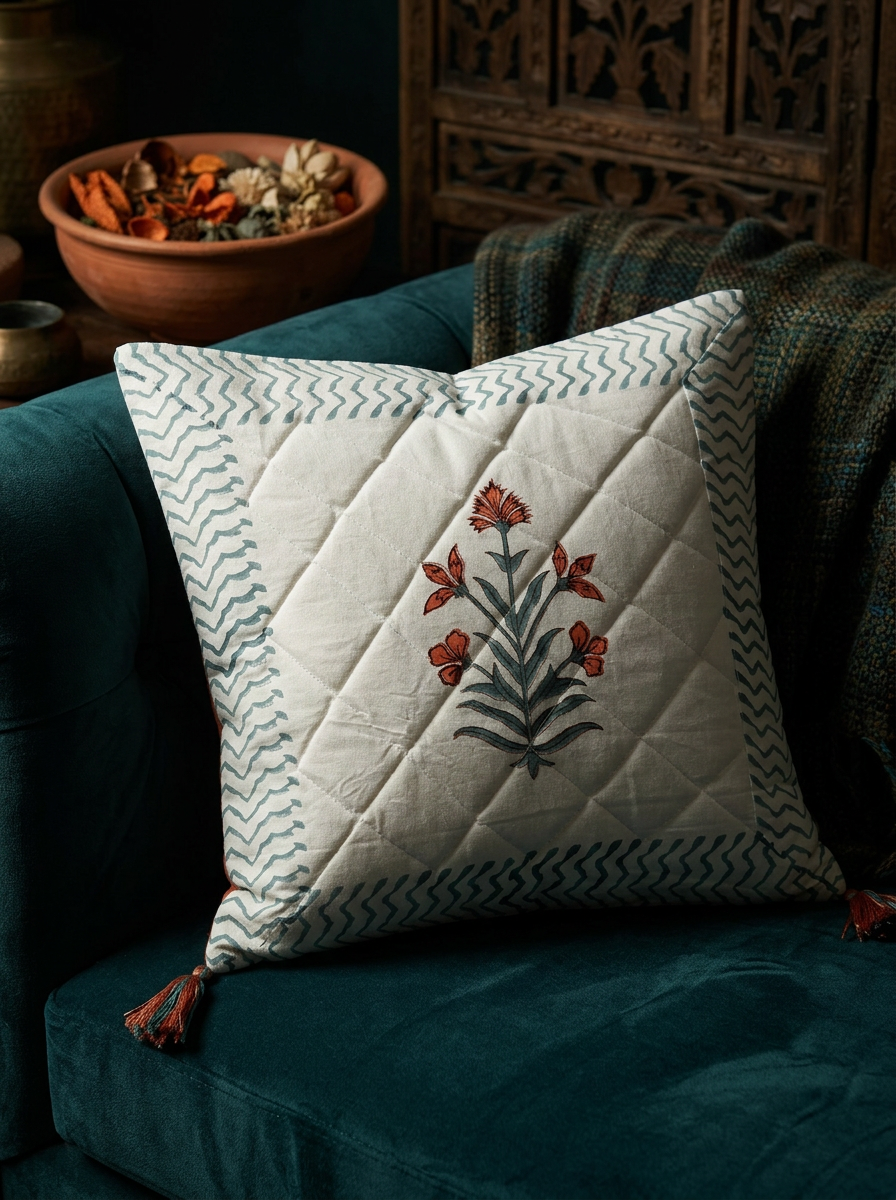 Quilted Cushion Cover - Set Of 2
