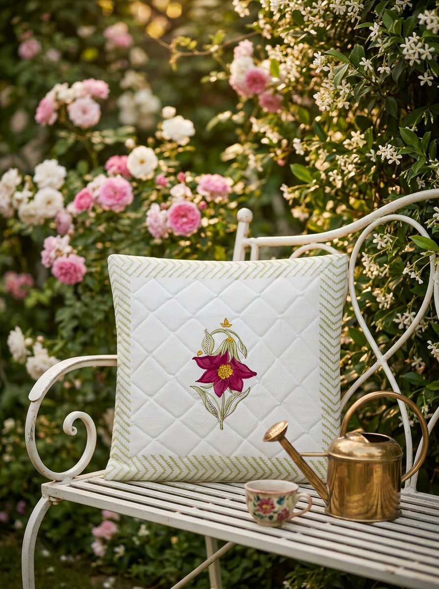 Quilted Cushion Cover - Set Of 2